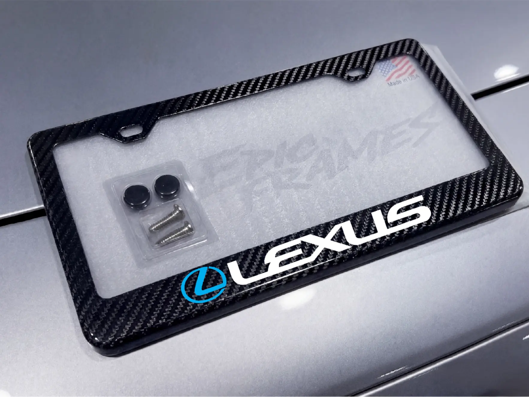Lexus License Plate Frame 100% Real Carbon Fiber for GS, IS, ES, LS, LC