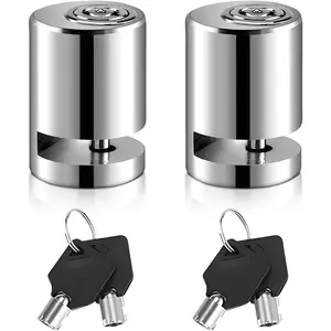 2PCS Motorcycle Disc Brake Lock, Anti Theft Motorbike Safety Brake Disk Lock with Two Keys, Mini Alloy Steel Security Wheel Disc Lock for Electromobile Road Cycle Mountain Bike (2PCS)
