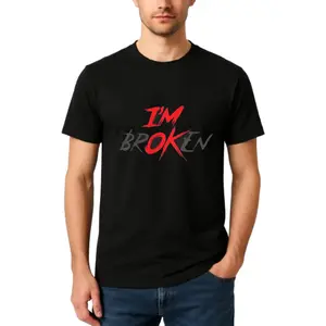 100% Cotton I'M Ok Broken I'M Broken Shirt, Mental Health Awareness Women Men Shirt