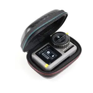 DJI Osmo Action Camera Bag Portable Protective Pouch for Osmo Action 4 3 2 Mini Compact Waterproof Shockproof Travel Case with Mesh Pocket and Belt Loop for Sports Outdoor Activities