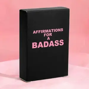 Affirmations for a Badass Women Card Game, Board Games, 1 Box Daily Motivation and Inspiration Card Game, Perfect Gift for Women, Suitable Holiday Gift