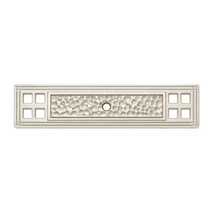 Cosmas 10552SN Satin Nickel Craftsman Cabinet Knob Backplate