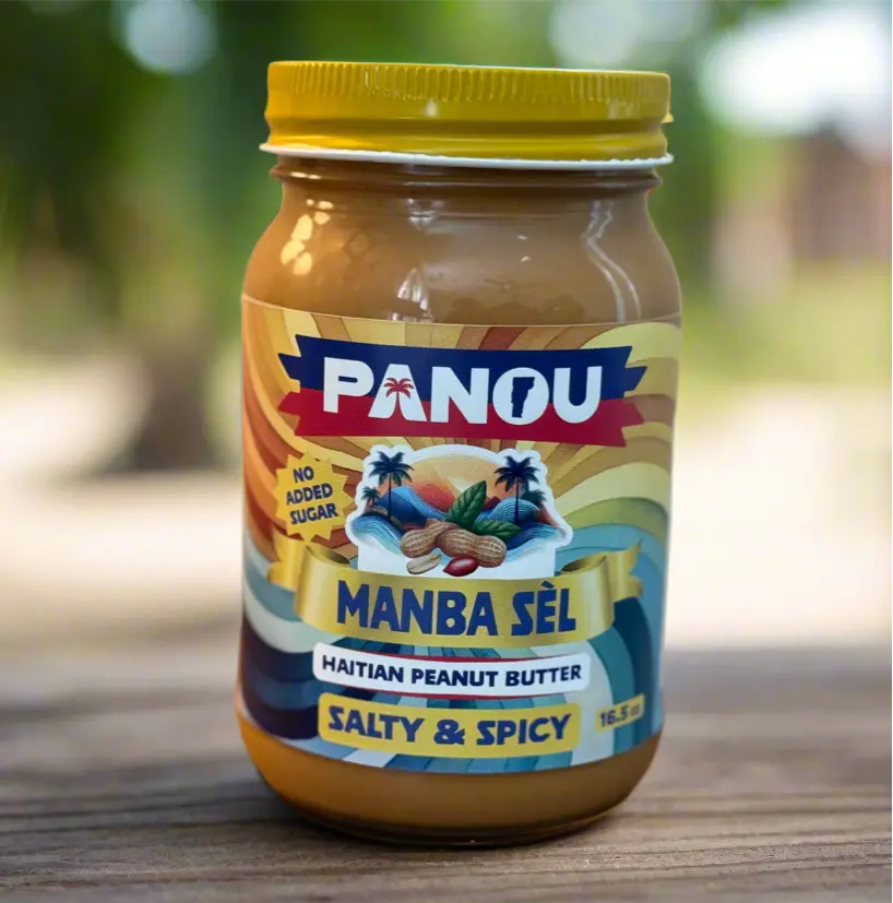Manba Sel (No Sugar Added) - Spicy Haitian Peanut Butter - Manba Ayisyen