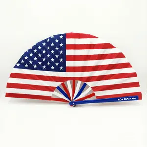 Large Country Flag Clack Fan – Loud Snap Folding Hand Fan for Sports Games, Independence Day, World Cup 2026, Festival & Parade Party