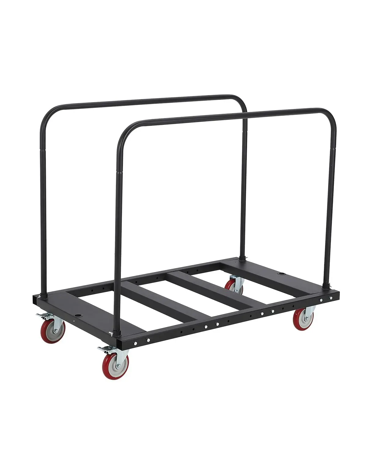 GARVEE Folding Table Cart with 1800 Lbs Capacity, Heavy Duty Metal Frame Panel Cart Featuring 4 Silent Wheels, Ideal for Transporting Wall Panels, Sheetrock, Lumber in Garage, Home, Warehouse
