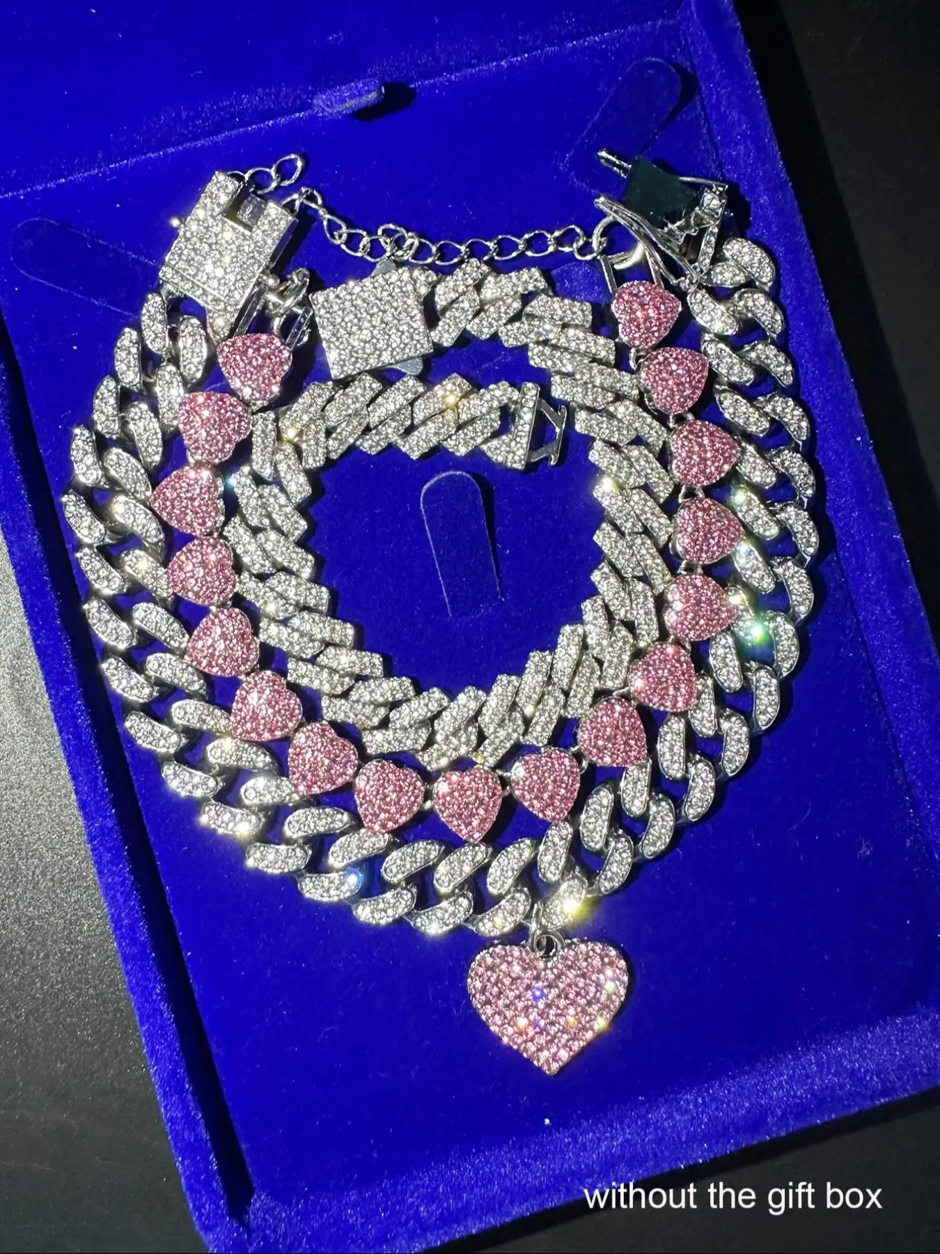 Rhinestone Decorated Heart Charms Design Layered Anklet, Fashionable Anklet for Women & Girls, Trendy All-match & Exquisite Jewelry for Birthday Gift