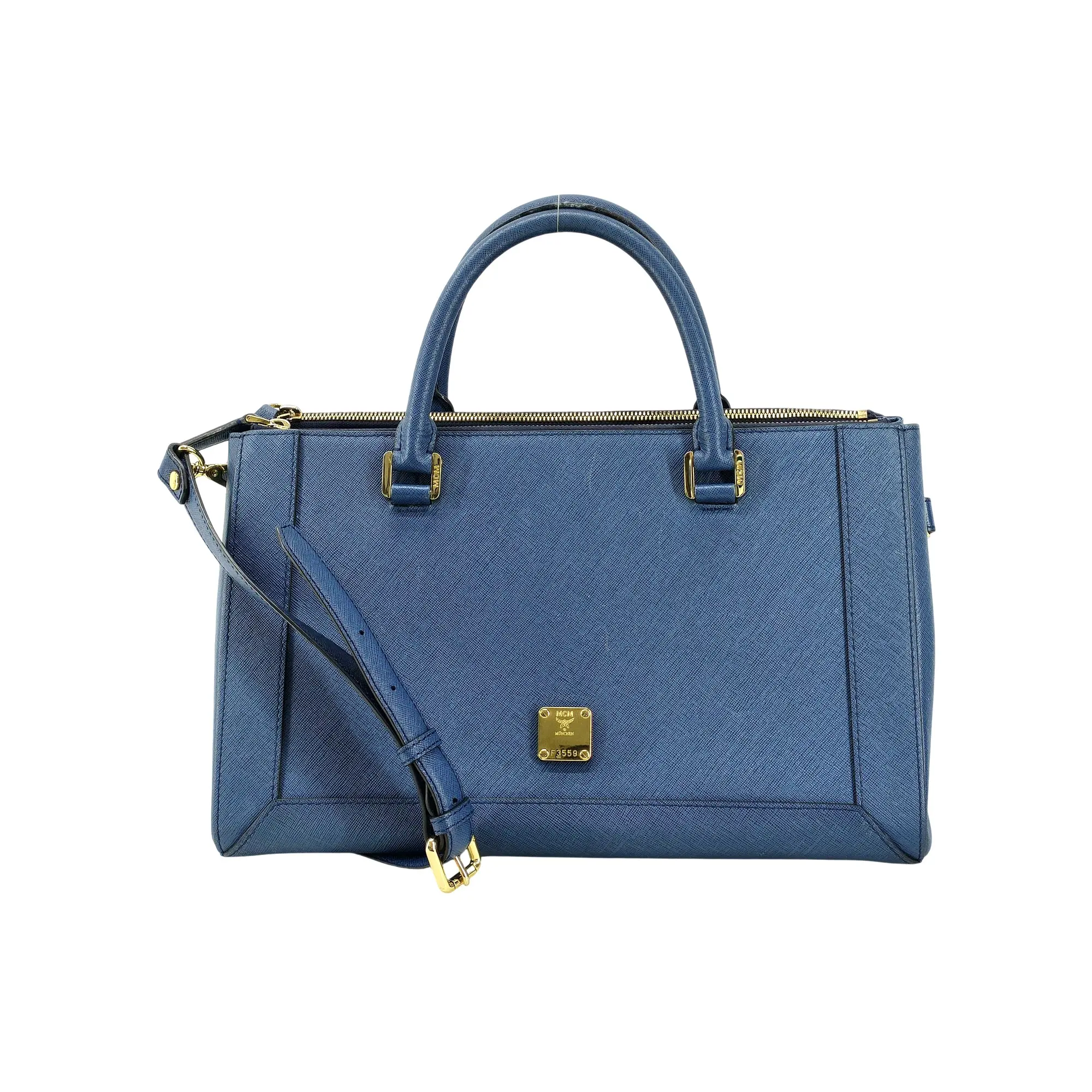 Pre-owned MCM leather Tote bags Saffiano Milla Tote Bag (2260005036529)