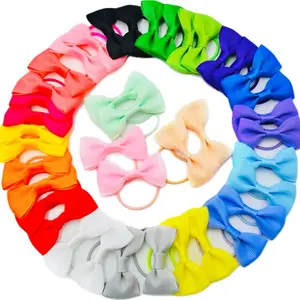 40pc   Bow hair tie, Assorted Colors for Women and Girls
