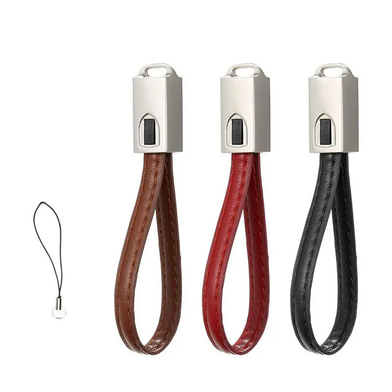 Keychain 3 In 1 Multi Function Charging Cable Fast USB Data Sync Cord With Mixed Connector For Cell Phone Daily Pocket And Outdoor Portable Use