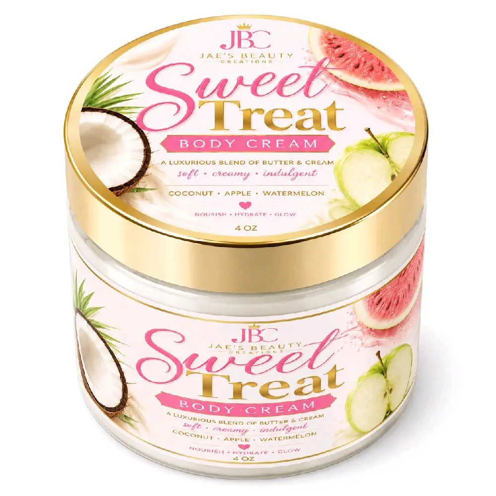 Sweet Treat Scented Body Cream - 4oz Moisturizer with Coconut, Apple and Watermelon Fragrances