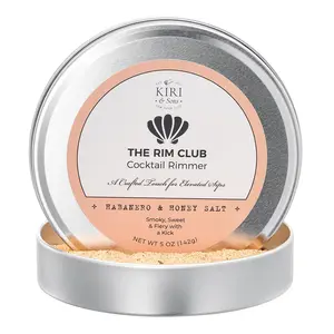 Kiri & Sons Thec Salt for Margaritas, Tequila Shots, Bloody Marys & Craft Cocktails, Gift on Parties, Home Bars, Brunches & Events - Habanero & Honey 5oz
