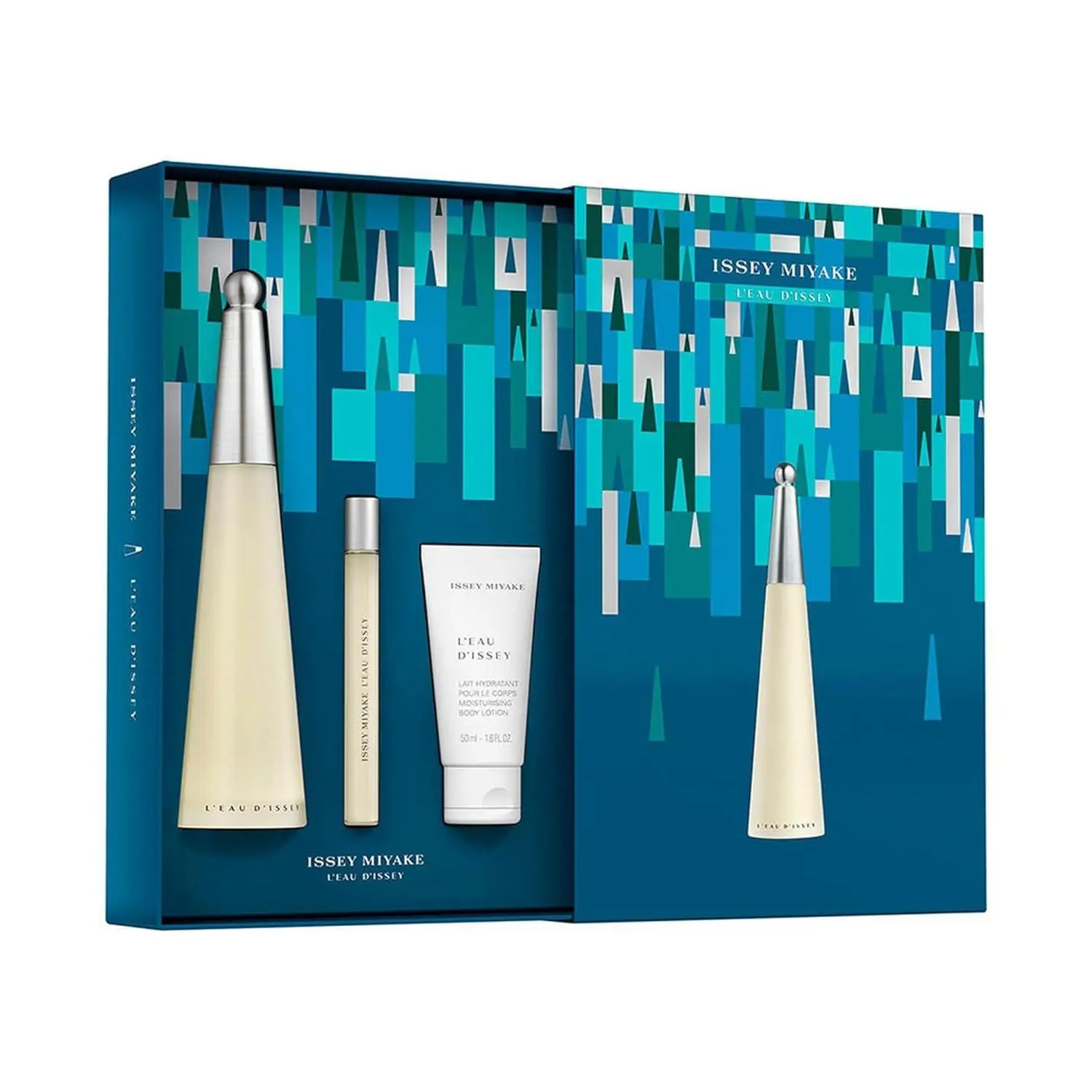 Issey Miyake L'Eau d'Issey 3pc Fragrance Gift Set for Women - 3.3oz EDT Spray, 1.6oz Body Lotion, 10ml EDT Spray Carefully Picked Scents Perfume Gift Set