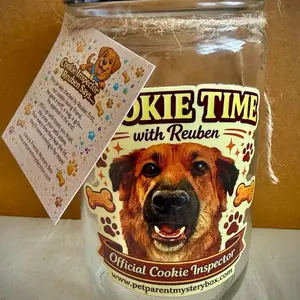 Reuben’s Official Cookie Jar  | 32 oz Dog Treat Jar