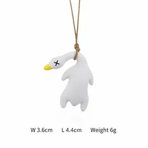 Magic Color Changing Duck Pendant - UV Sunlight Reactive Silicone Ornament, Cute Decoration for Car & Desk, home  decor