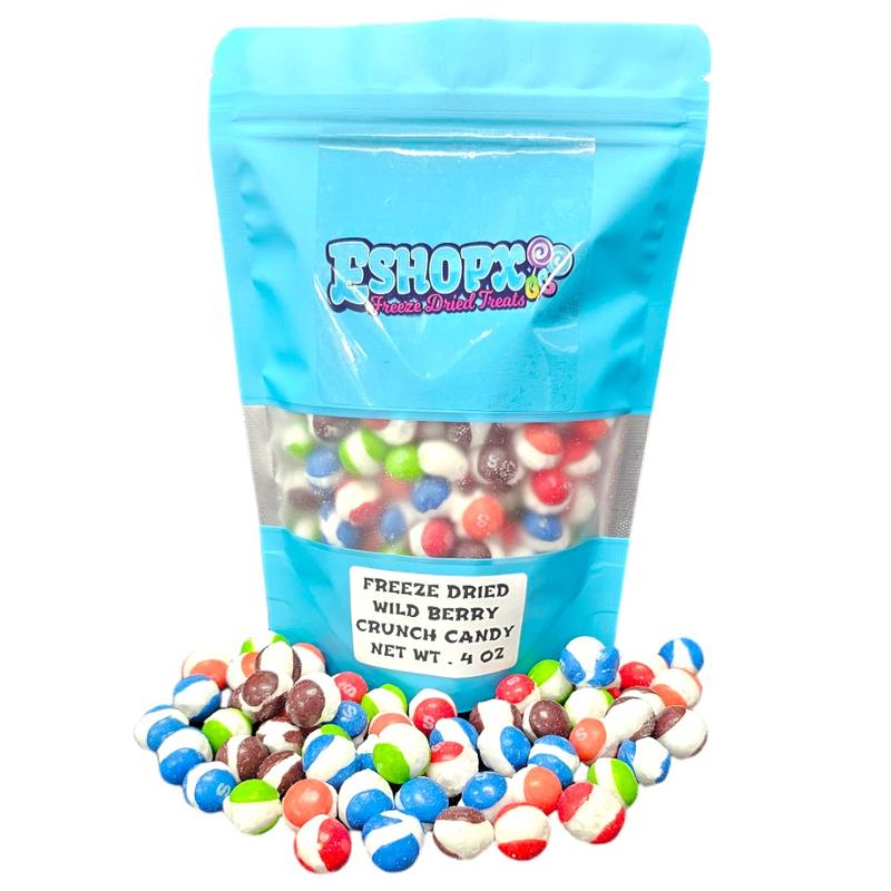 ESHOPX WILD BERRY flavor FREEZE DRIED RAINBOW CANDY bite Snack bag  Sweet Bonbon Freeze dried candy