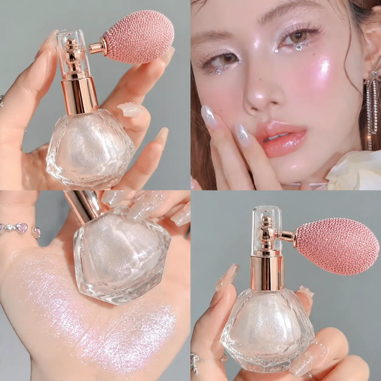 Glow Highlighter - Shimmering Face Highlighter for a Radiant Look, Perfect for Enhancing Your Natural Beauty shimmer spray