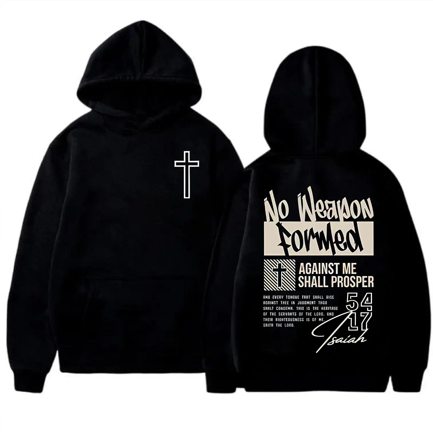 hooded sweatshirt-black