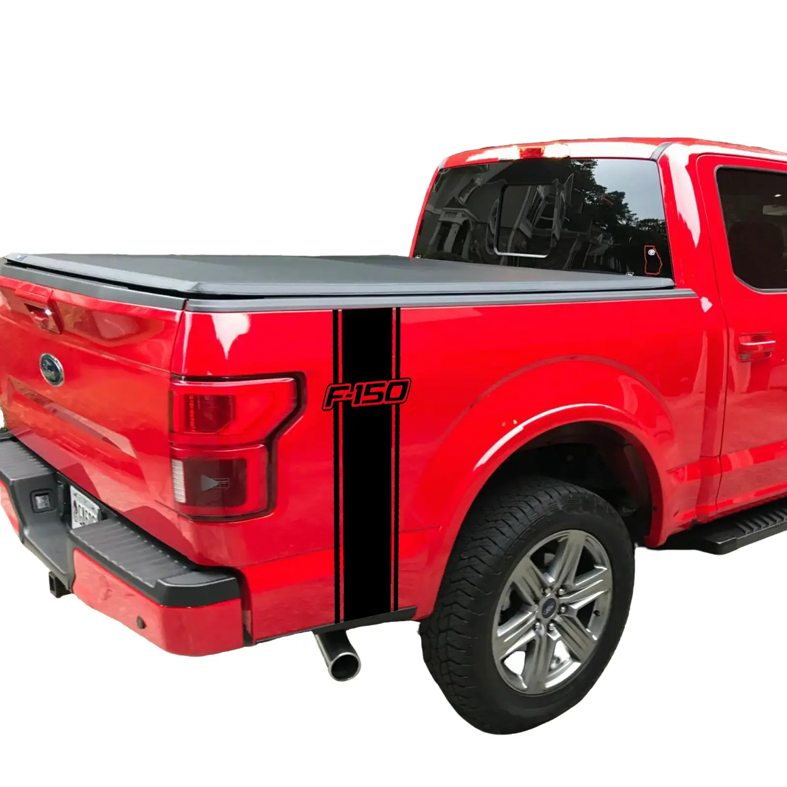 Vinyl Bed Side Stripe Graphic Stickers - Automotive Vehicle Accessory, Truck Accessories for Ford F-150 Car Exterior Decal