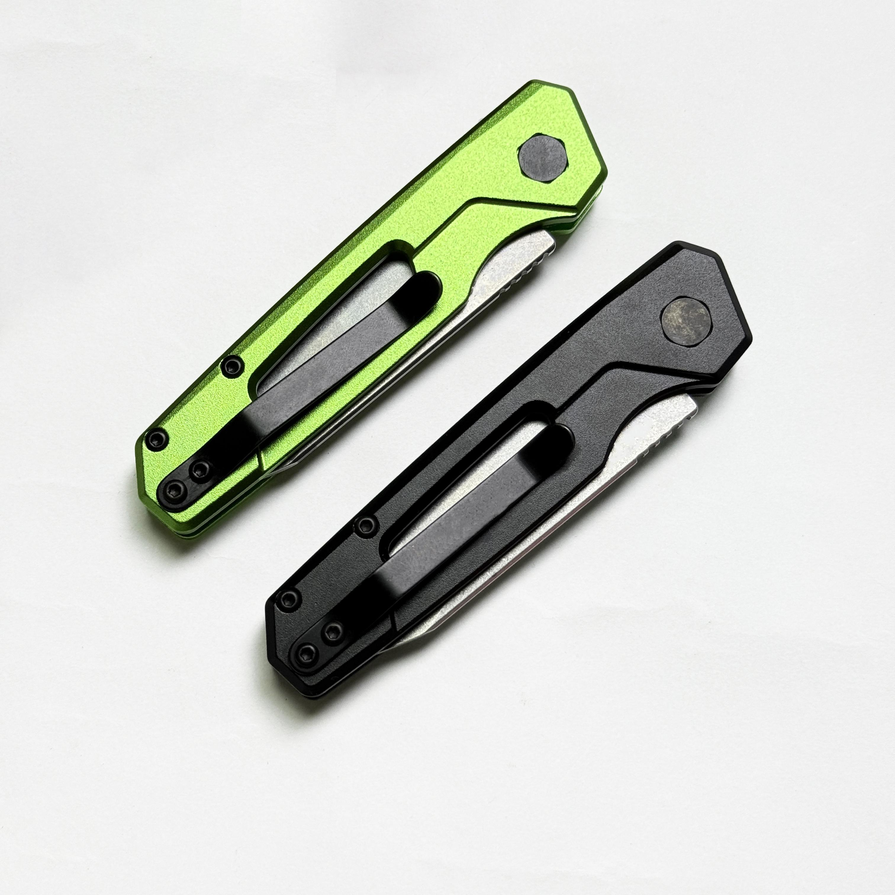 EDC Folding Pocket Tool Multifunctional Outdoor Tool 8Cr13MoV Stainless Steel Blade 7.0 cm Long T6 Aerospace-Grade Aluminum Handle 70g Lightweight Compact Durable for Camping Hiking Daily Use