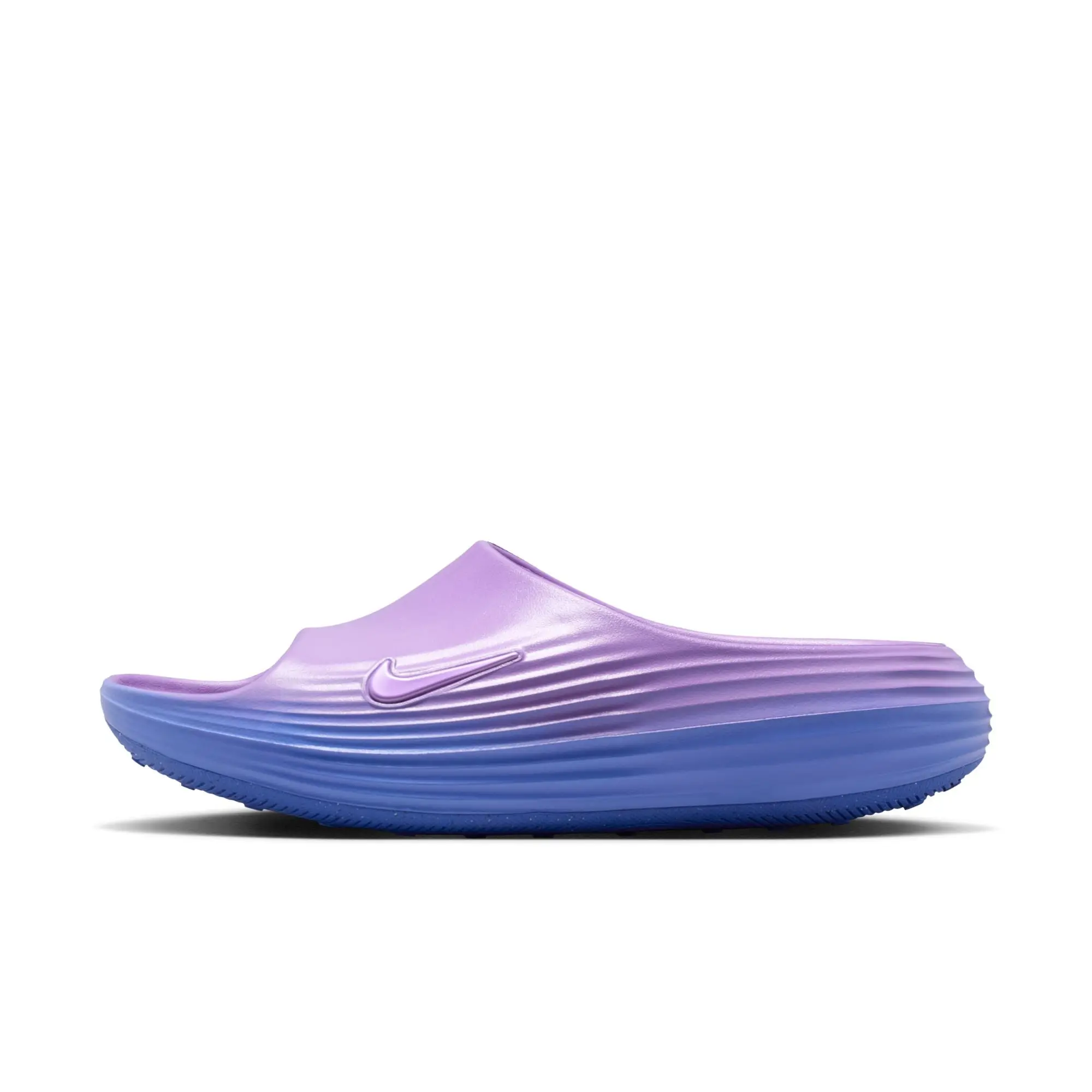 Women's Recovery Slides - Soft ReactX Foam Casual Sports Home Slippers with Non-Slip Rubber Outsole for Shoe Comfort, Footwear, Slip On, Soft Sole Slippers, Responsive, Hv4484-500, Wide, Nonslip Women's Fashion Slippers