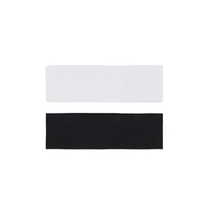 SHASHI Wide Jersey Headband Set in Black & White