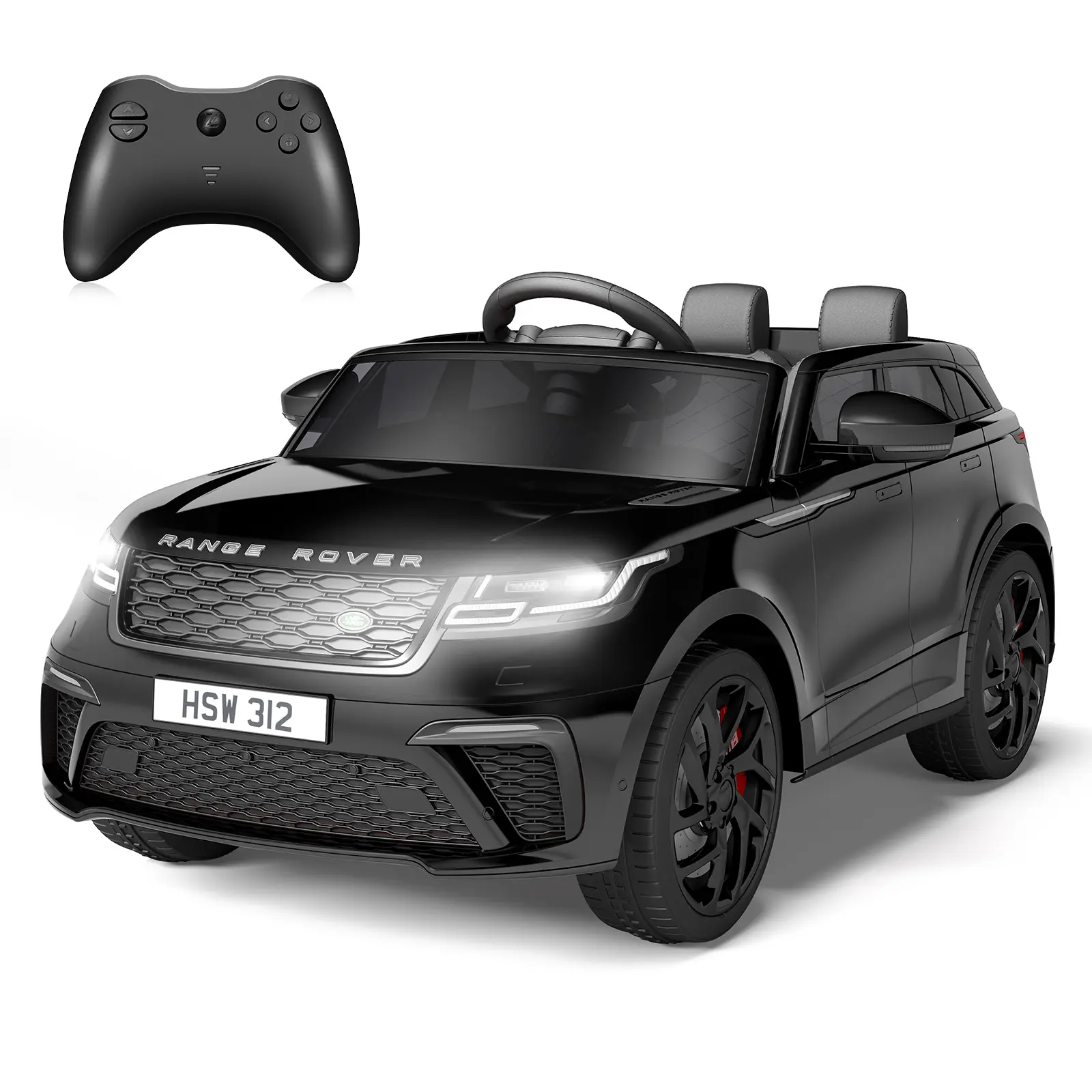 Garvee Licensed Land Rover 12V Kids Ride On Car – Electric Toy Vehicle with Remote Control, MP3 Player, LED Lights, Music, Rocking Mode, Pull Rod – Battery Powered for Children Ages 3-8