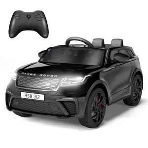 Garvee Licensed Land Rover 12V Kids Ride On Car – Electric Toy Vehicle with Remote Control, MP3 Player, LED Lights, Music, Rocking Mode, Pull Rod – Battery Powered for Children Ages 3-8