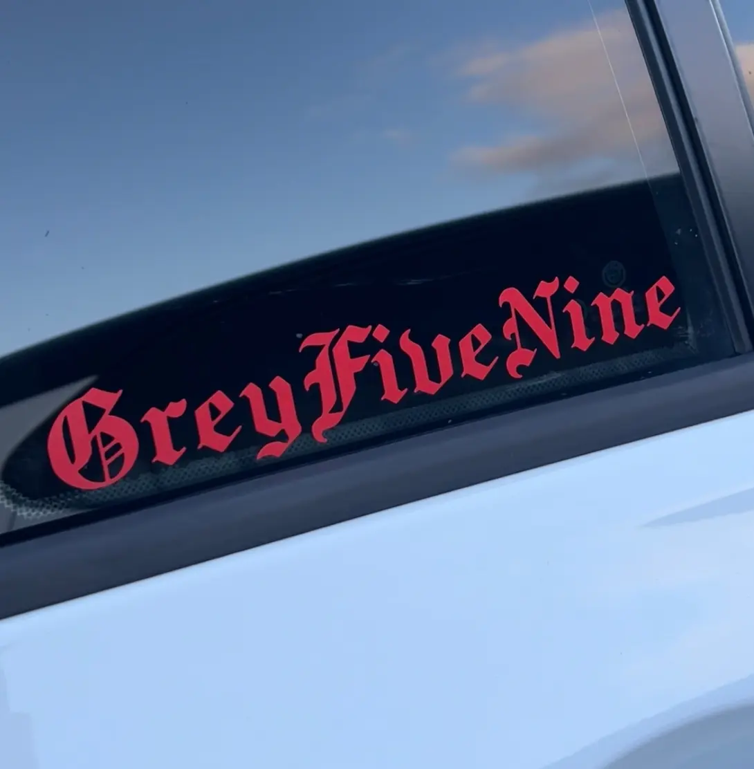 Grey five nine sticker decal