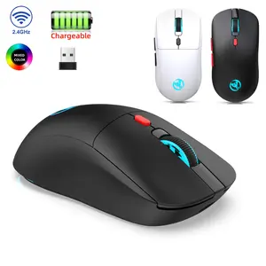 2.4g Wireless Rechargeable Mouse, Ergonomic Design, 650mah Long Battery Life, Six-Button Optical USB Charging, Comfortable Grip, Dual-Sided Use