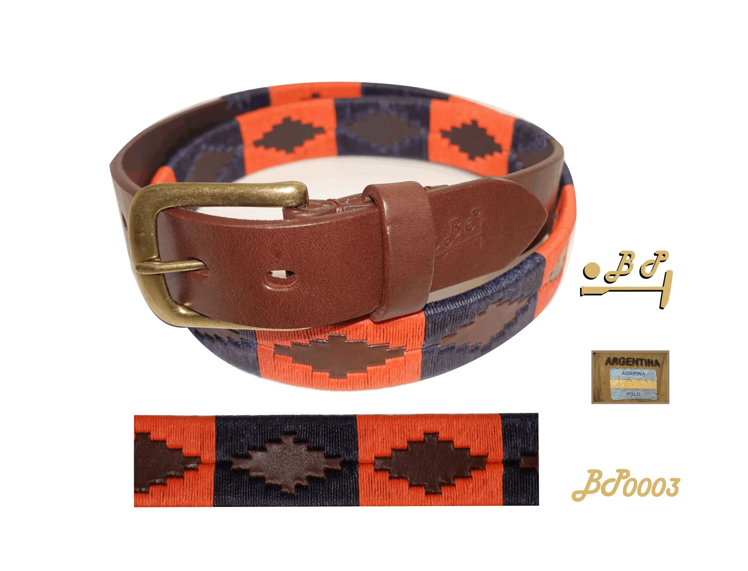 Belt Hand-woven genuine Argentine polo belt