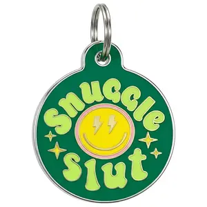 Snuggle Sl*t - Pet ID Tag - Personalized Engraved Dog Tag