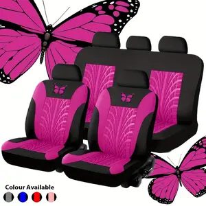 Full set of cloth car seat cover, universal front and split rear, airbag compatible, washable, suitable for SUV, car, van
