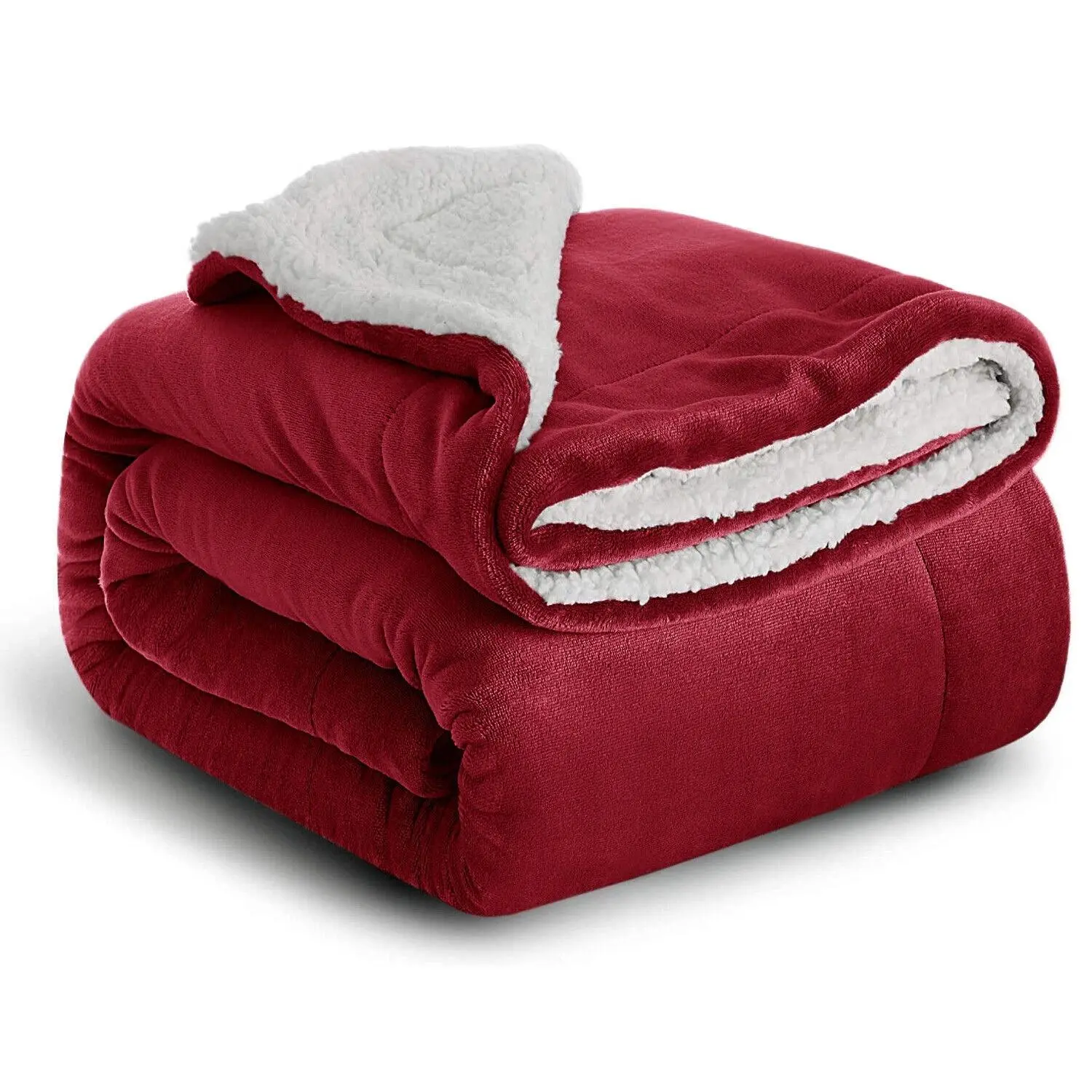 Classic Sherpa Mink Blanket - Super Soft, Lightweight, Hypoallergenic, Multi-Size Indoor Throw for Home Coziness, Sofa & Bed Use