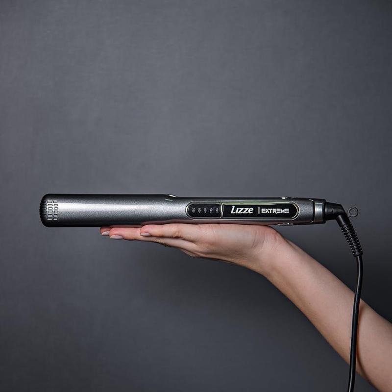 Lizze Extreme Professional Hair Straightener | Original Nano Titanium Technology Straightens Dry, Frizzy Hair Curls | 250 Deg. C. (480'f) - 110 Volts