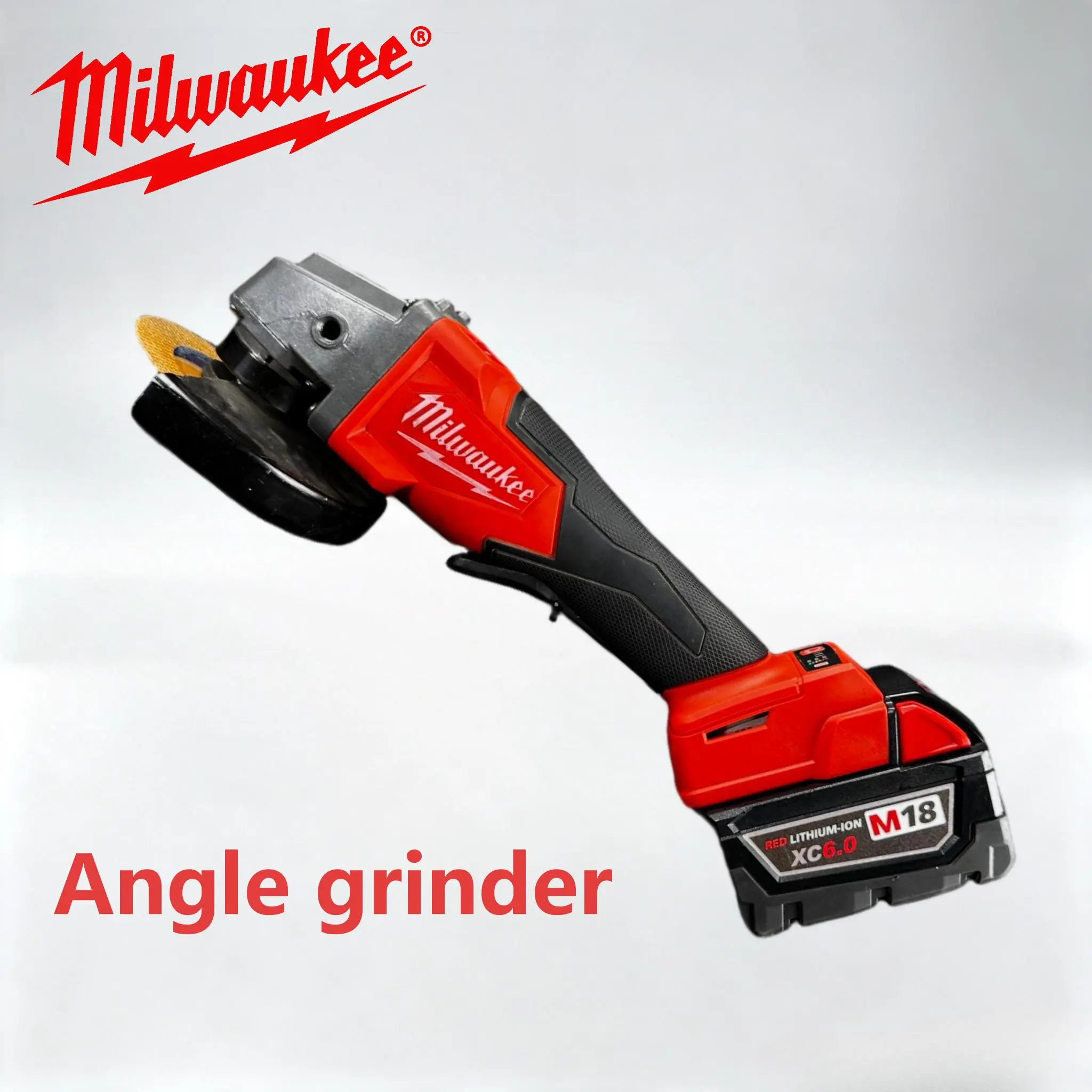 Milwaukee Cordless Angle Grinder - Brushless Electric Power Tool with Ergonomic Handle, Angle Grinding Machine for Contractors, Includes Discs + Guard and Side Handle, Ideal for Grinding/Cutting Metal Surfaces