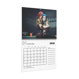 Arcane League Of Legends Calendar 2026 - Desktop Calendar 2026 - Game Movies Calendar