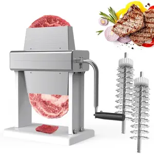 Upgraded manual meat tenderizer machinemeat tenderizer toolstainless steel meat cuber tenderizer machine for beef and chickencommercial meat tenderizer for 67 wide and 1 thick meatsaving time