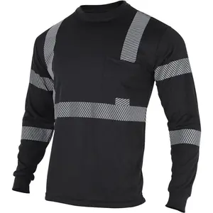 ANSI Level 3 Safety Reflective High-Visibility Long-Sleeve Men’s Construction T-Shirt GARMENTARY