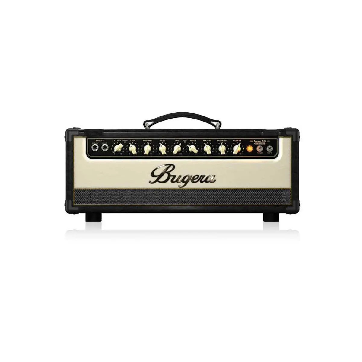 Bugera 55W Vintage 2-Channel Tube Amplifier Head - Speaker, Infinium Tube Life Multiplier, Reverb, Adjustable Controls for Musical Instruments & Accessories