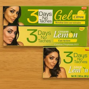 3 Days Lemon Cream no Taches Tube (Pack of 3) good for Face & Anti Dark Spots