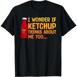 Cool Ketchup Design for Men Women Catsup Sauce Ketchup Lover T-Shirt