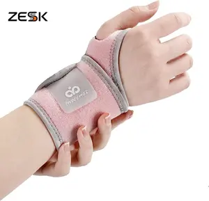 Copper Infused Wrist Brace Adjustable Wrist Support Wrap for Carpal Tunnel Arthritis, Tendonitis Pain Relief Wrist Compression Brace for Fitness Weight Lifting Sports Daily Work Fits Left & Right Hand