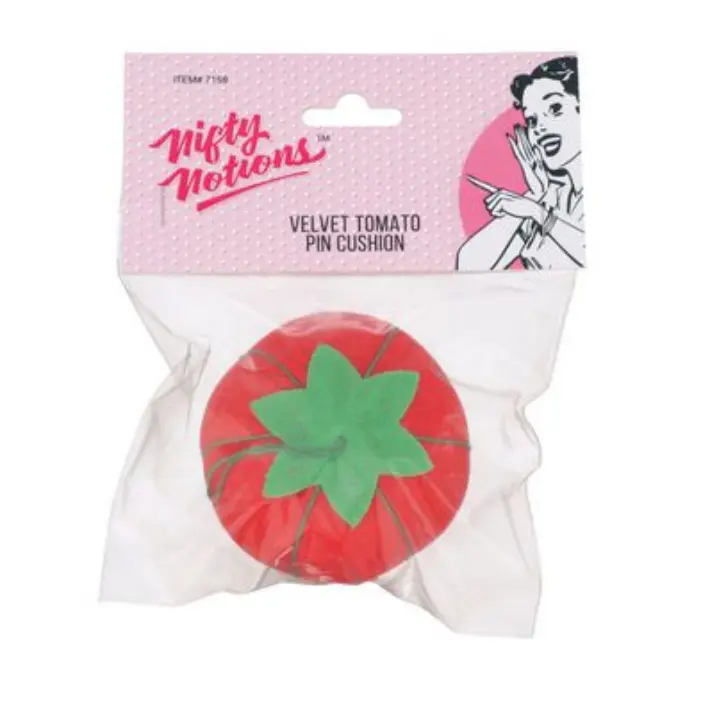 Velvet Tomato Pincushion by Nifty Notions - 7159