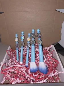 Beaded Makeup Brush Set