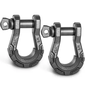 D Ring Shackle 3/4" Fully Forged with 7/8 Pin - 79500Lbs - 2PCS