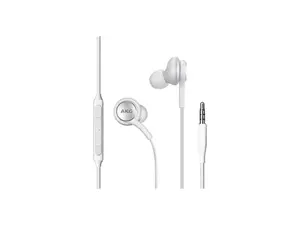 4XEM White 4XSAMEARAKGW 3.5mm Connector Earbud Earphones with Mic and Volume Control