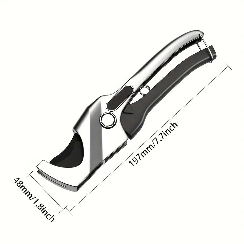Heavy Duty Ratchet PVC Pipe Cutter – Cuts Up to 3" – One-Click Blade Replacement – Sharp Shears for PVC, PEX, Plastic Pipes – Clean, Effortless Cuts – Extra Spare Blade Included