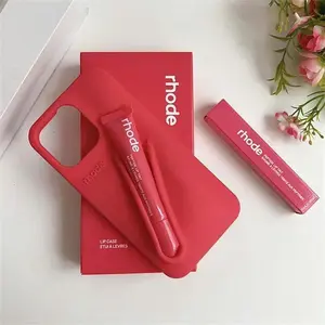 Silicone Lip Gloss Phone Case for iPhone 11–17 – Soft Touch Cover with Hidden Lip Gloss Slot and Slim Protection
