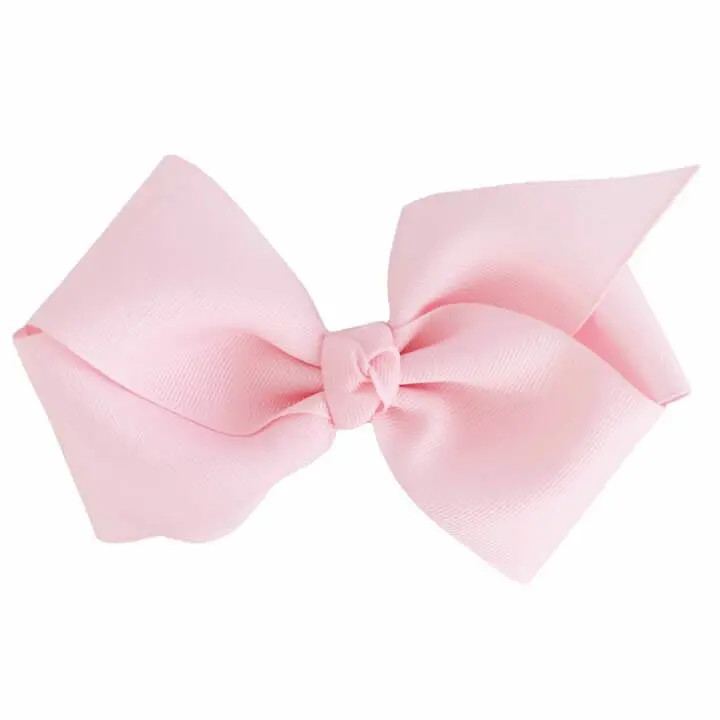 Large Grosgrain Ribbon Bow Hair Clip for Girls and Kids, Cute Pre-Tied Accessory for Everyday Wear