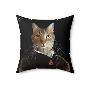 Custom Cat Throw Pillow - The Empress
